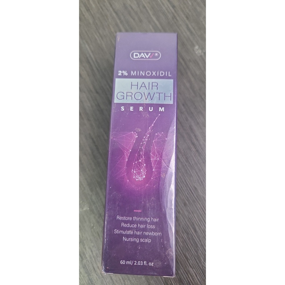 Dav Hair Growth 2% Minoxidil Serum 60mL New Sealed